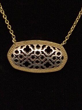 Kendra Scott Gold/Silver Tone Dollie Pendant Necklace